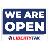 We Are Open - Torch Logo lawn sign - qty discounts