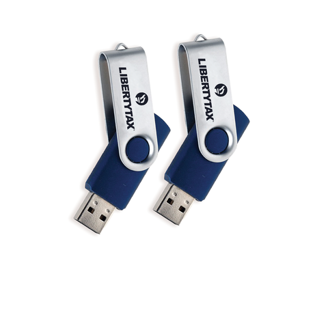 "Liberty Tax" USB Drive (4GB) | Choose Color & Quantity
