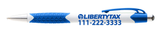 Liberty Tax Rubber Grip Click Pen | 4 Color Options | Add Custom Phone Number