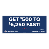 Easy Advance "Get $500 to $6250 Fast!" | Outdoor Banner | Choose Size, Features, Input Phone # [2023]