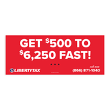 Easy Advance "Get $500 to $6250 Fast!" | Outdoor Banner | Choose Size, Features, Input Phone # [2023]