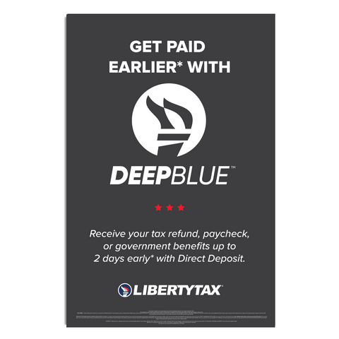 Get Paid Earlier-Deep Blue | Poster-Canvas Wrap | 2022