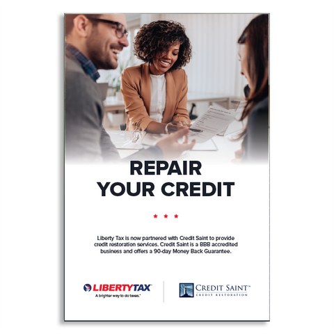 Credit Repair (Version 3) | Choose Poster or Canvas Wrap | 24"W x 36"H  [2022]