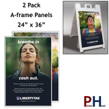 A-frame Panels-2 Pack- Breathe In Cash Out-2 Design Variations
