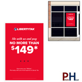 "No More Than $149" (Choose Color) | Window Cling or Window Banner | Vertical/Portrait (24"W X 36"H) [2023]