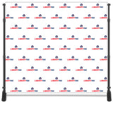 Step and Repeat (Liberty Tax Logos, Single Sided) | 7'W x 6'H Room Divider (For Privacy) | Choose Insert or Freestanding with Telescoping Hardware