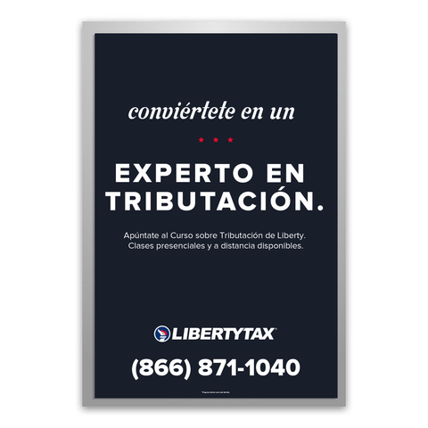 LIBERTY TAX | Be a Tax Pro-Spanish - Light box panel - 2022 (NOT CUSTOM)