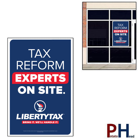 Torch Logo - Tax Reform Experts - Cling / Window Banner