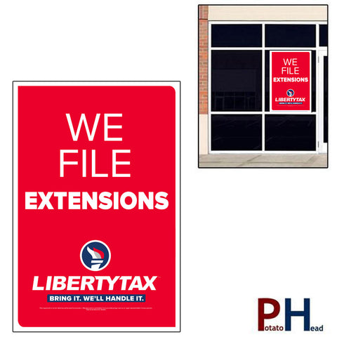 We file extensions - Torch Logo - Cling / Window Banner