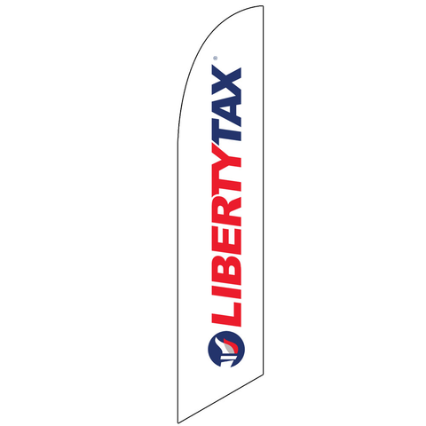 Liberty Tax Torch Logo (White) | Windfeather | Standard Silver PH Hardware | Choose Your Option
